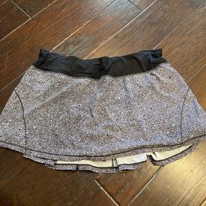 lululemon athletica Black and Gray Tennis Skirt